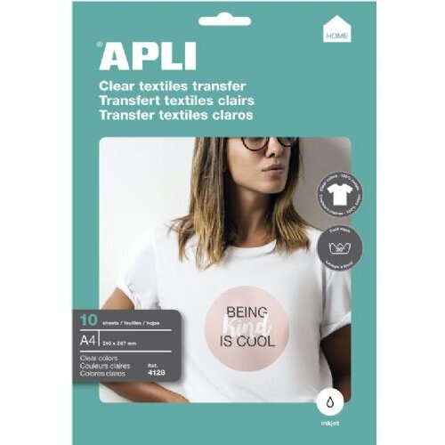 Apli Transferni papir za bele majice 10 listov Slike
