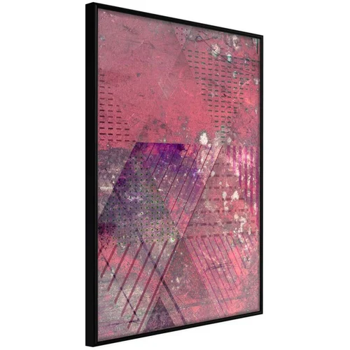  Poster - Pink Patchwork III 40x60