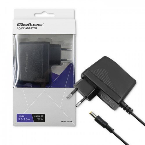 Qoltec 51023 power adapter /inverter Indoor 24 W Black Cijene