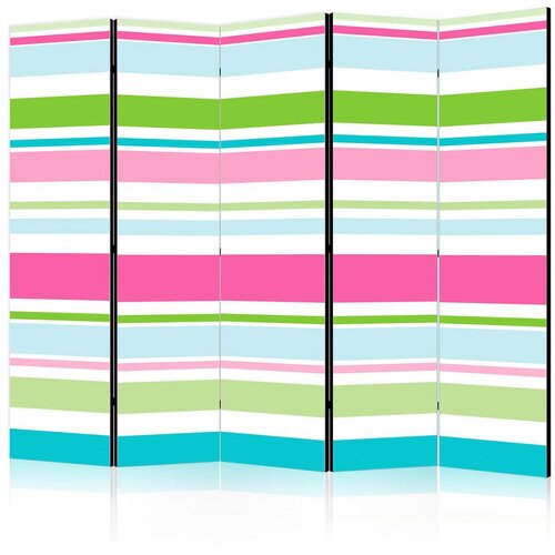 Artgeist Paravan Bright Stripes I, 5-Delni, Dvostranski Cene