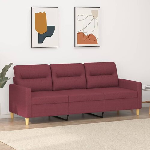 vidaXL trosed vinsko rdeč 180 cm blago Cene