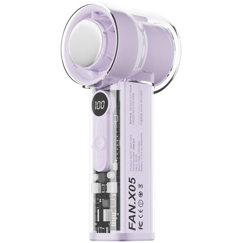 INF Prenosni ledeno hlajen ročni ventilator z 3000mAh in AI nadzorom Purple, (5000310120) Cene