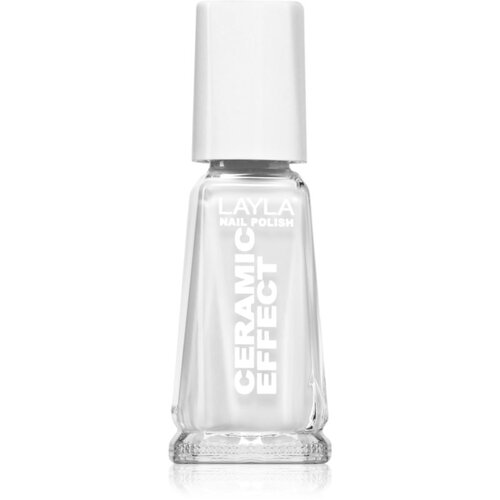 Layla Cosmetics Ceramic Effect lak za nokte nijansa N.36 Pure White 10 ml Slike