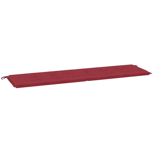  Jastuk za vrtnu klupu boja vina 180 x 50 x 3 cm tkanina Oxford Slike