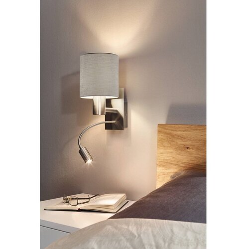 Eglo pasteri zidna/2, e27, led 3,5w, nikl-mat, sivo-smeđa NM3VA9V Cene