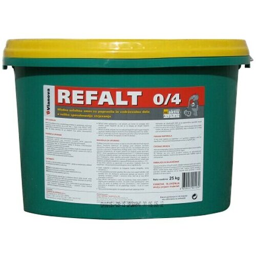  Asfalt za popravke Refalt 0/4 (25 kg, Crna) Cijene