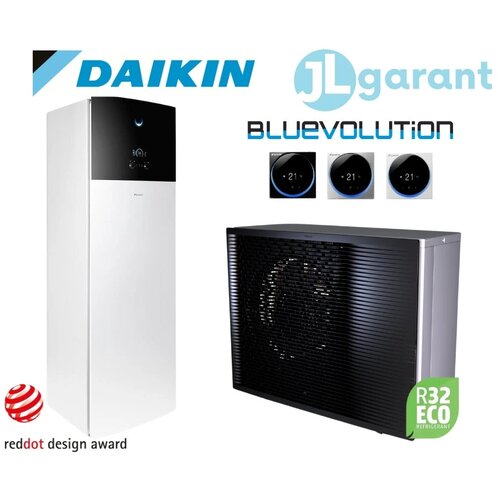 Daikin Altherma 3 R MT zrak-voda (8 kW) ELVH12S23E9W+ERRA08EW1 z intergriranim 230l bojlerjem - Cene