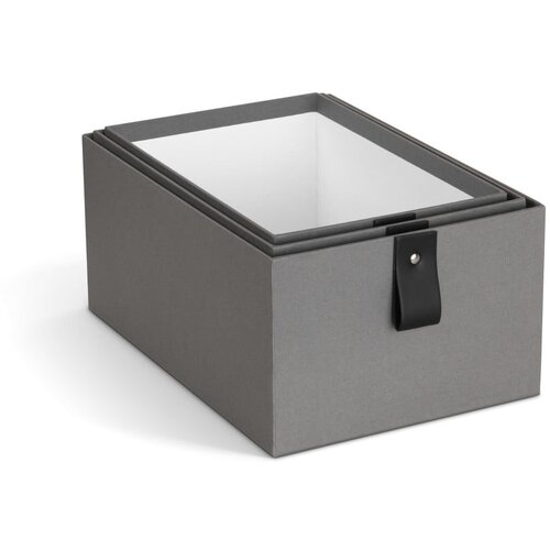 Bigso Sive kartonaste &amp;scaron;katle za shranjevanje v kompletu 3 ks 20,5x29,5x14,5 cm Aston Paper Laminate &amp;ndash; Slike