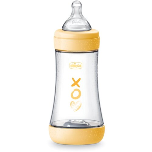 Chicco Perfect 5 steklenička za dojenčke 2 m+ Medium Flow Yellow 240 ml Cene
