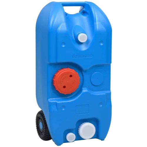 vidaXL Posoda za vodo na kolesih za kampiranje 40 L modra, (20816986)