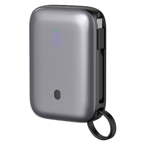 Power bank 10000 mAh 20W Delivery sa ugrađenim USB‑C kablom 1 m crna Slike