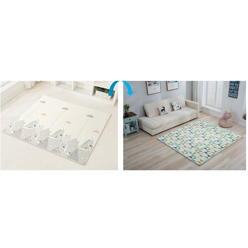 Duck bear podloga za igru od pene - planina + trouglovi (180x250x1cm) Cene