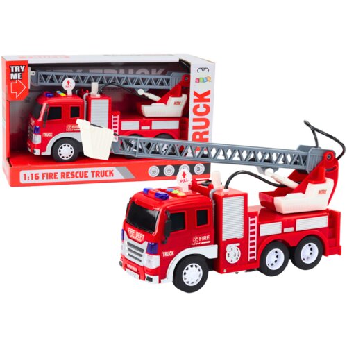  Fire Truck With Boom 1:16 Lights Sounds Water Drive Red Cijene
