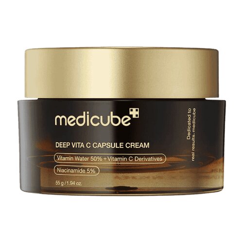 MEDICUBE Deep Vita C Capsule Cream posvjetljujuća krema za lice s hiperpigmentacijom 55 g Cijene