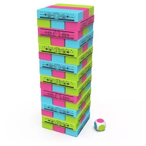 Gabby's Dollhouse Gabby Babaháza: Šareni toranj građevinski jenga društvena igra - Cene