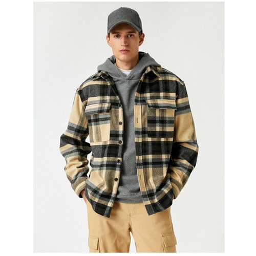 Koton Plaid Lumberjack Shirt Jacket Slike
