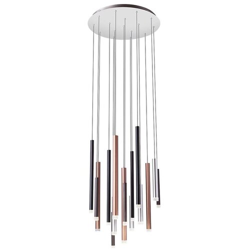  Redo 01-2061 - LED luster na sajli MADISON 16xLED/4W/230V sjajni hrom/crna/bakar Cene