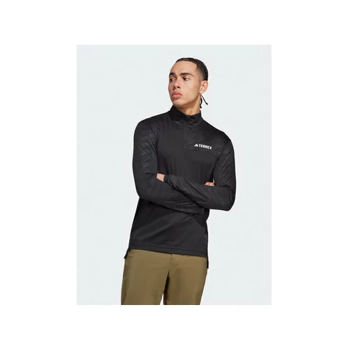 Adidas Majica z dolgimi rokavi Terrex Multi Half-Zip Long-Sleeve Top HT9501 Črna Slim Fit