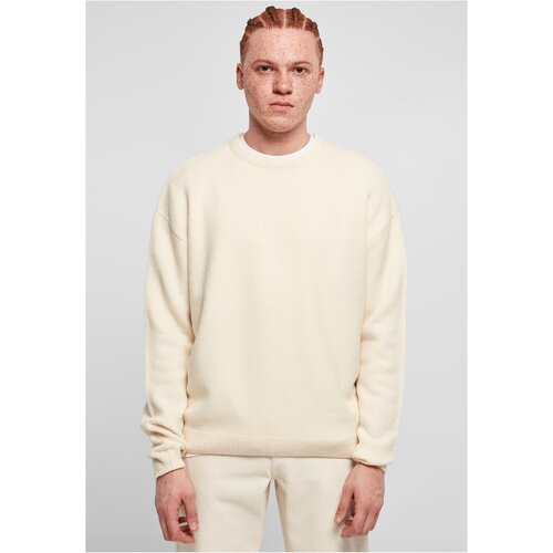 Urban Classics Plus Size Oversized chunky whitesand sweater Slike