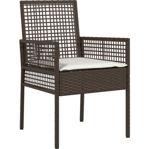  Vrtni set za objed 7 pcs Smeđa 190 x 90 x 75 cm Poliratan Slike