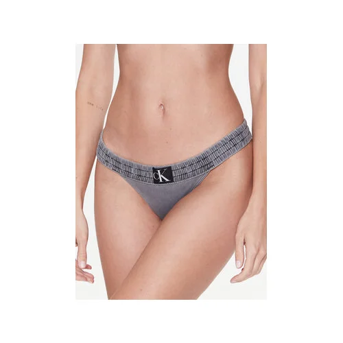 Calvin Klein Swimwear Spodnji del bikini KW0KW02065 Siva