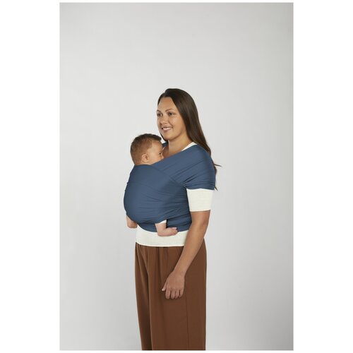 Ergobaby sling - nosiljka, traka Aura Sustainable Mesh marama - Twilight Navy WLASMTWINVY Slike