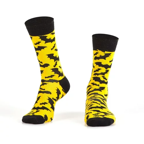 FASARDI Men's yellow socks with bats