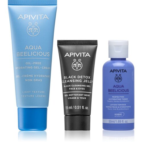 Apivita Aqua Beelicious Hydrating & Refreshing Routine Set set za nego obraza za osvetljevanje kože in hidratacijo Cene
