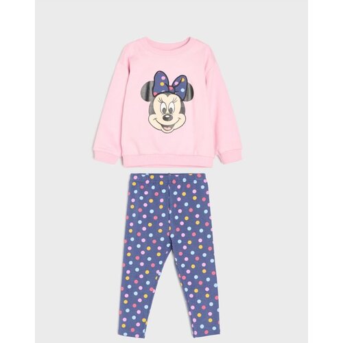 Sinsay Pamučni komplet: majica dugih rukava i tajice Minnie Mouse Cijene