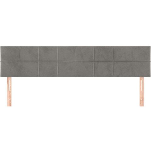  Uzglavlja 2 kom svjetlosiva 90x5x78/88 cm bar&amp;scaron;unasta Slike