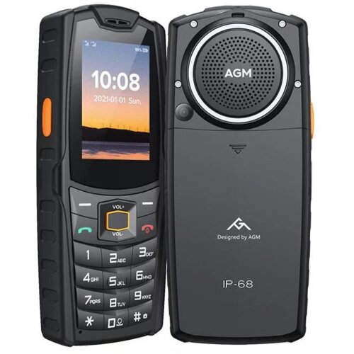 AGM Odporni telefon na tipke M6 SE (4G LTE) Dual SIM, IP68/IP69K/MIL-STD-810H, črn Slike