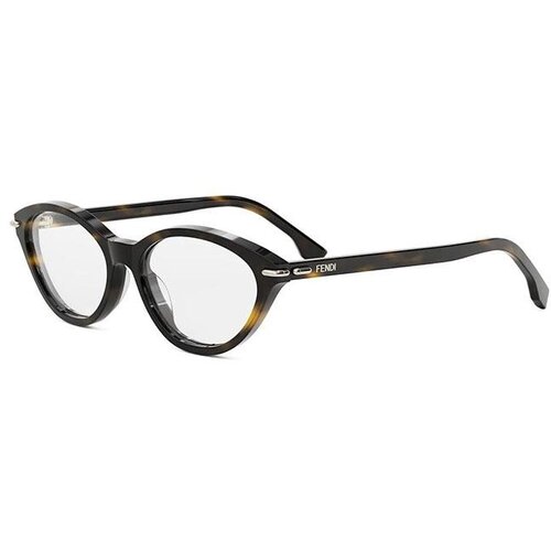 Fendi Selleria Havana Cat Eye Eyeglasses ONE SIZE (53) Havana/Kristalna Slike