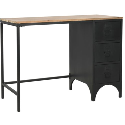 vidaXL stol s postoljem od masivne jelovine i čelika 100 x 50 x 76 cm Cijene