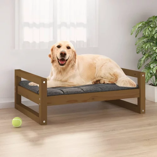  krevet za pse boja meda 75,5x55,5x28 cm od masivne borovine