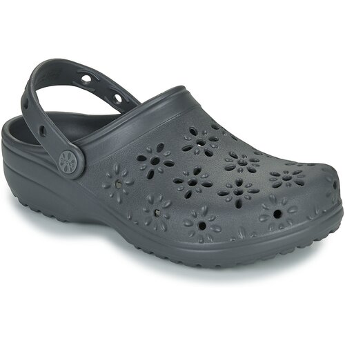 Crocs Classic Floral Cut Out Clog Crna Slike