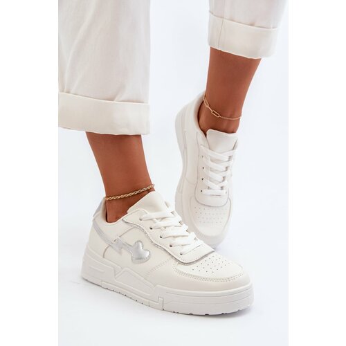 Kesi Women's White Zeparine Platform Sneakers Slike