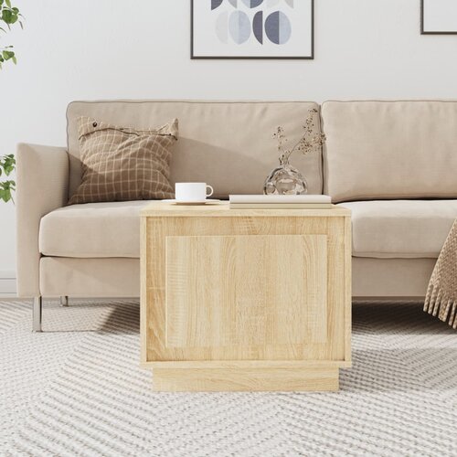 vidaXL Klubska mizica sonoma hrast 51x50x44 cm inženirski les Cene