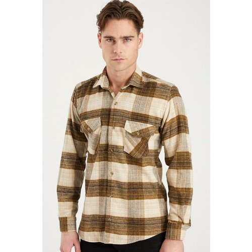 Dewberry G697 MEN'S SHIRT-BEIGE Slike