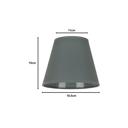  duolla - abažur za stonu lampu sofia xs E14, prečnik 18,5 cm, siva Slike