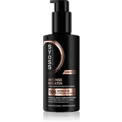 Syoss Intense Keratin serum brez spiranja za zelo po&amp;scaron;kodovane lase 100 ml Slike