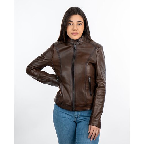 La Force Fashion Kožna jakna Rina - Braon Cene