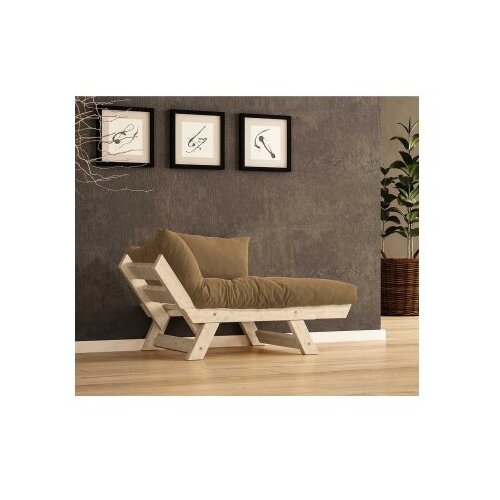 Hanah home Vrtna sofa s jednim sjedi&scaron;tem i jastukom, Prirodna i bijela Cijene