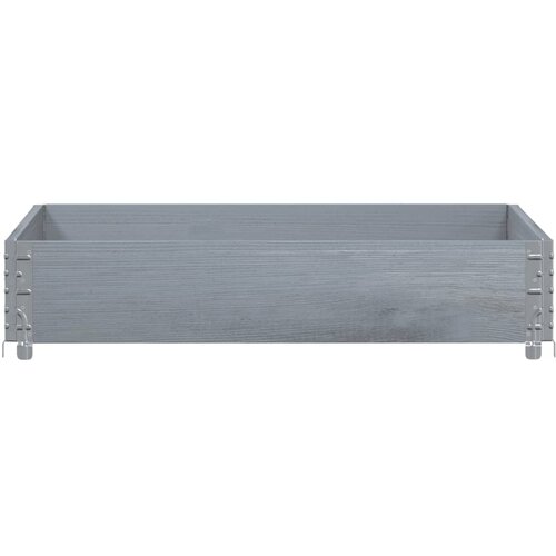  Vrtna sadilica siva 100x100 cm od masivne borovine Slike