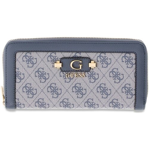Guess Denarnice Lindsey Slg Large Zip Around Modra Cene