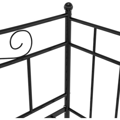  Okvir za krevet na razvlačenje crni metalni 90 x 200 cm Slike