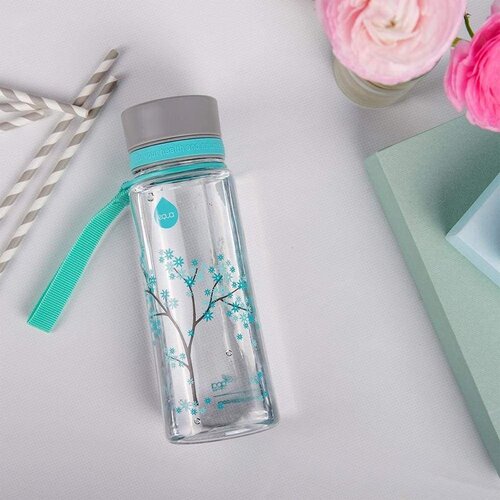 Equa Kids posoda za vodo za otroke Mint Blossom 600 ml Slike