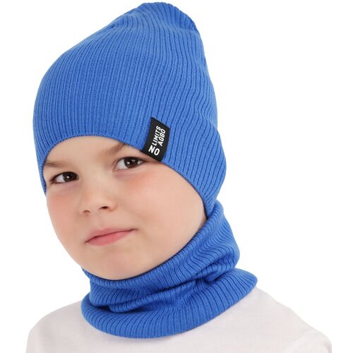 AGBO Children&amp;#039;s autumn/ spring set: hat and tube scarf black Tunis Slike