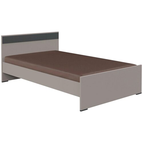 CARRYHOME POSTELJA 120 cm x 200 cm , leseni material barve grafita, siva, sahara Cene