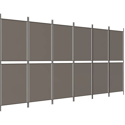  pregrada s 6 panela antracit 300 x 220 cm od tkanine Slike