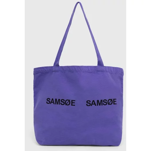 Samsoe Samsoe Torbica vijolična barva